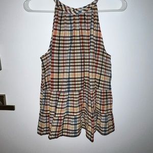 Loft Plaid Tank Top